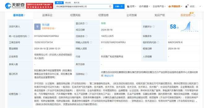 吉利醇氫科技在阿拉善成立新公司，布局經濟信息咨詢新賽道